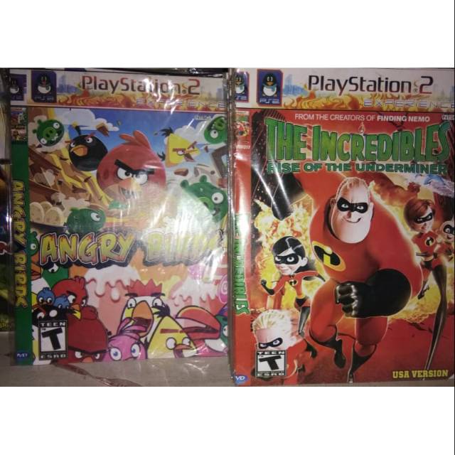 KASET PS2 THE INCREDIBLES/ANGRY BIRDS KUALITAS TERJAMIN