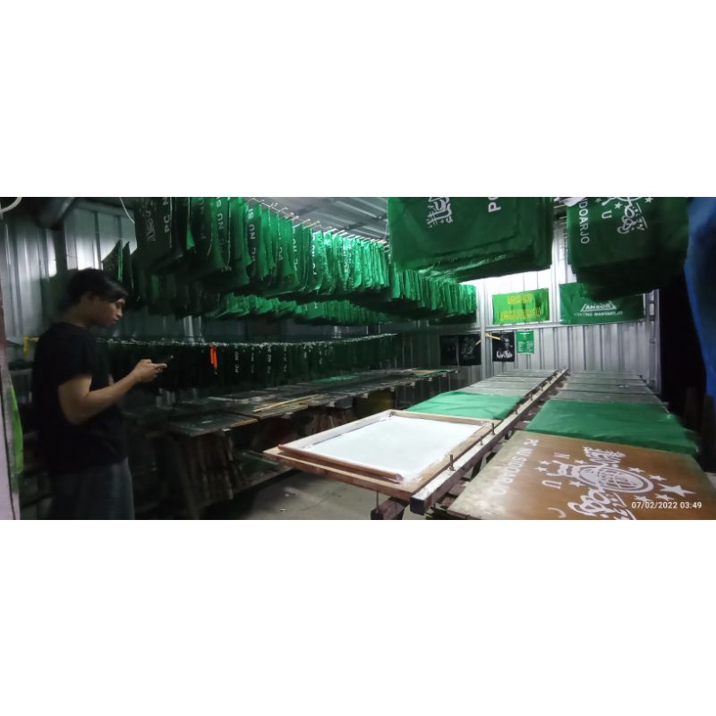paket hemat isi 500pcs bendera NU ukuran 90cm x 60cm, bisa rikues tambah tulisan nama cabang