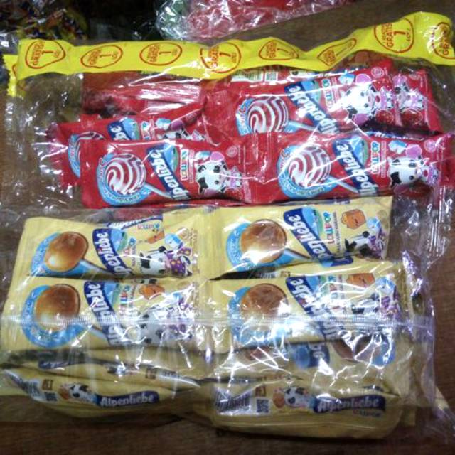 

Alpenlibe lolipop renteng isi 22 rasa stroberi dan caramel