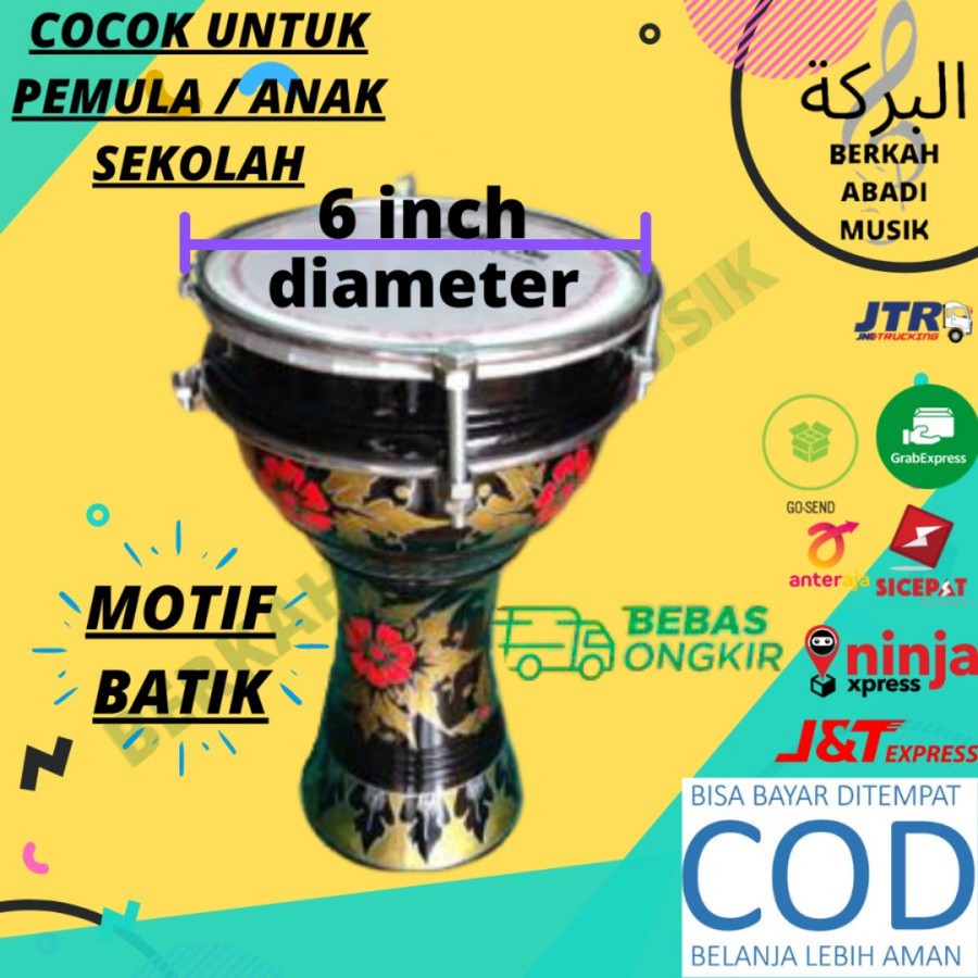 DARBUKA BATIK DARBUKA ANAK ANAK MURAH DUMBUK ANAK DARBUKA 6IN DARBUKA ANAK 6 INCH DUMBUK 6IN DARBUKA
