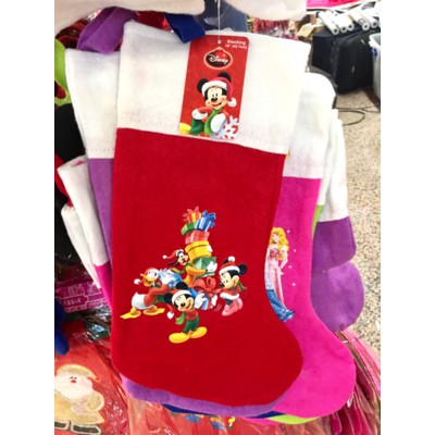 KAOS KAKI NATAL DISNEY PRINCESS MICKEY CARS CHRISTMAS HANG SOCKS KADO