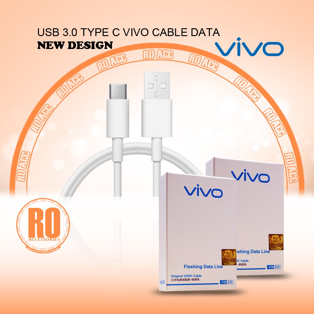 [RO ACC] USB 3.0 TYPE C VIVO CABLE DATA KABEL DATA VIVO ORIGINAL NEW DESIGN