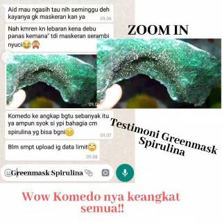 Masker spirulina tiens terbaik  di  dunia  5000 kafsul 