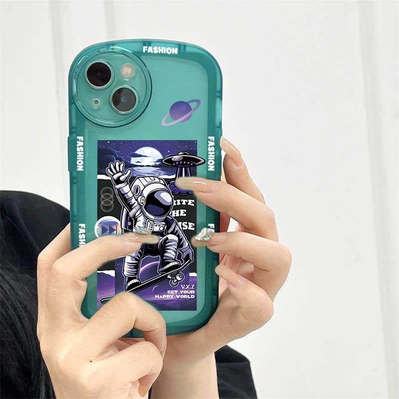 Soft Case Silikon Motif Astronot Untuk Samsung A13 A02S A03 A03S A23 A30S A11 A12 A51 A30 A50 A52 A20S A10S M11 M12 J4 Plus J7 Prime