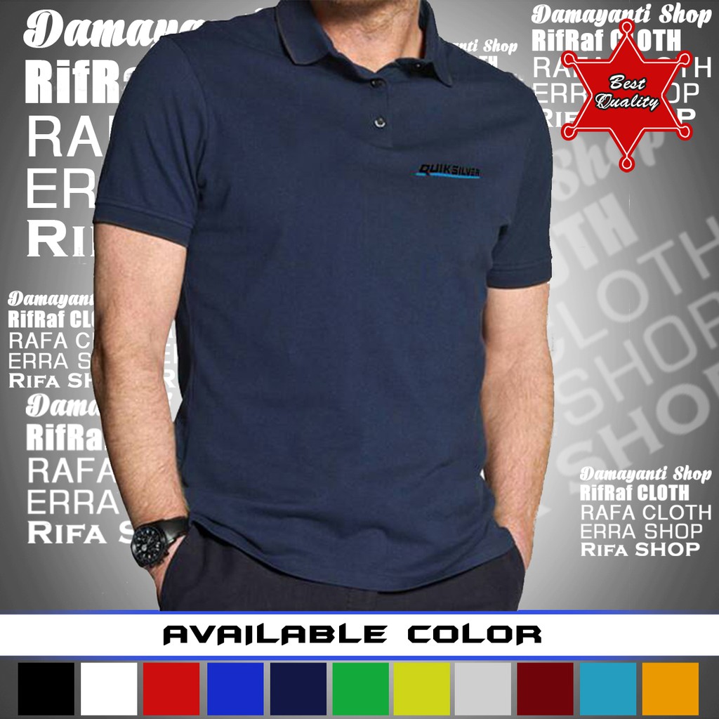 Baju Quiksilver. Polo shirt Kaos kerah murah