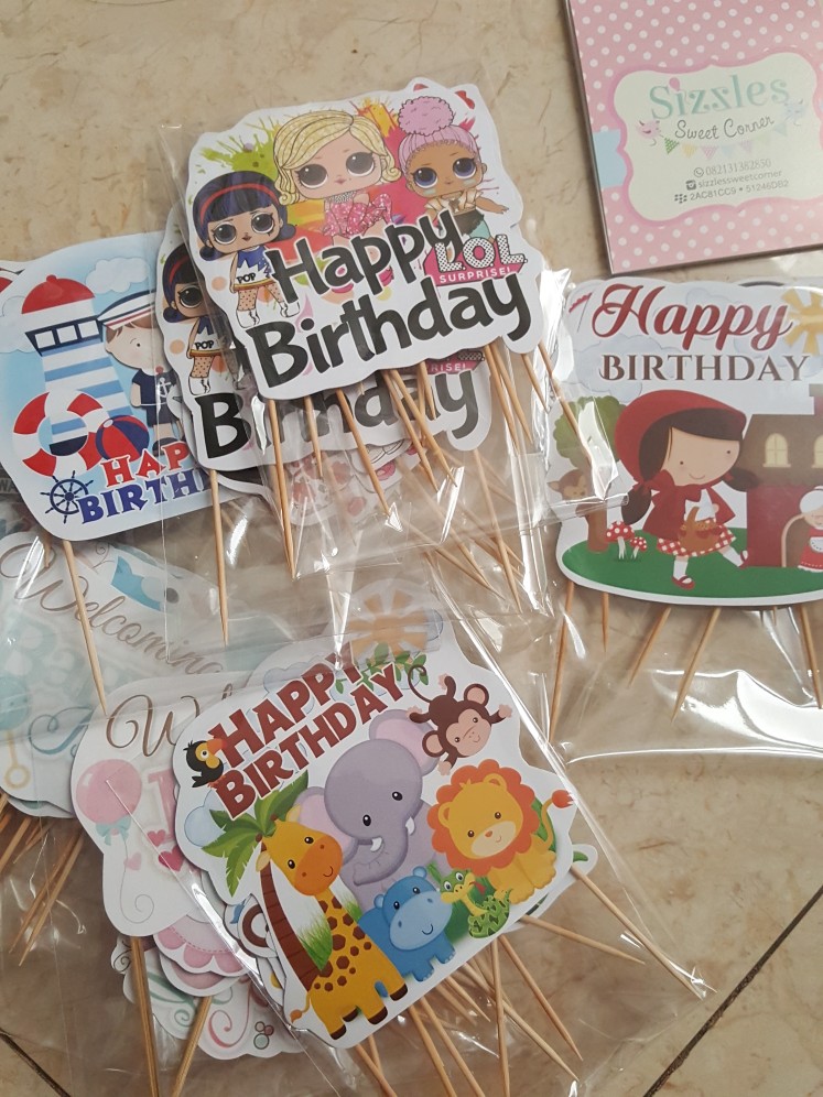 Cake Topper Lol ( 1set Isi 11pcs)