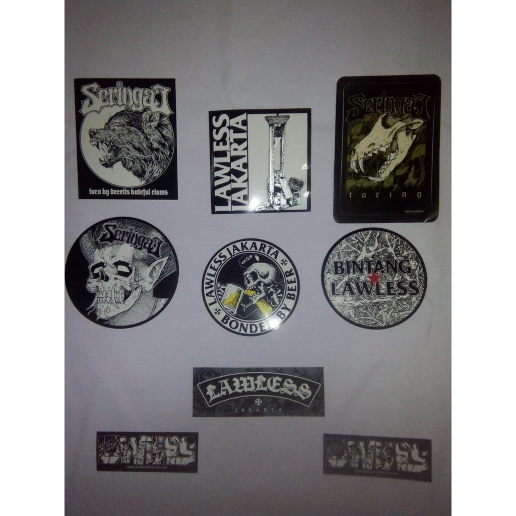 Sticker Seringai X Lawless