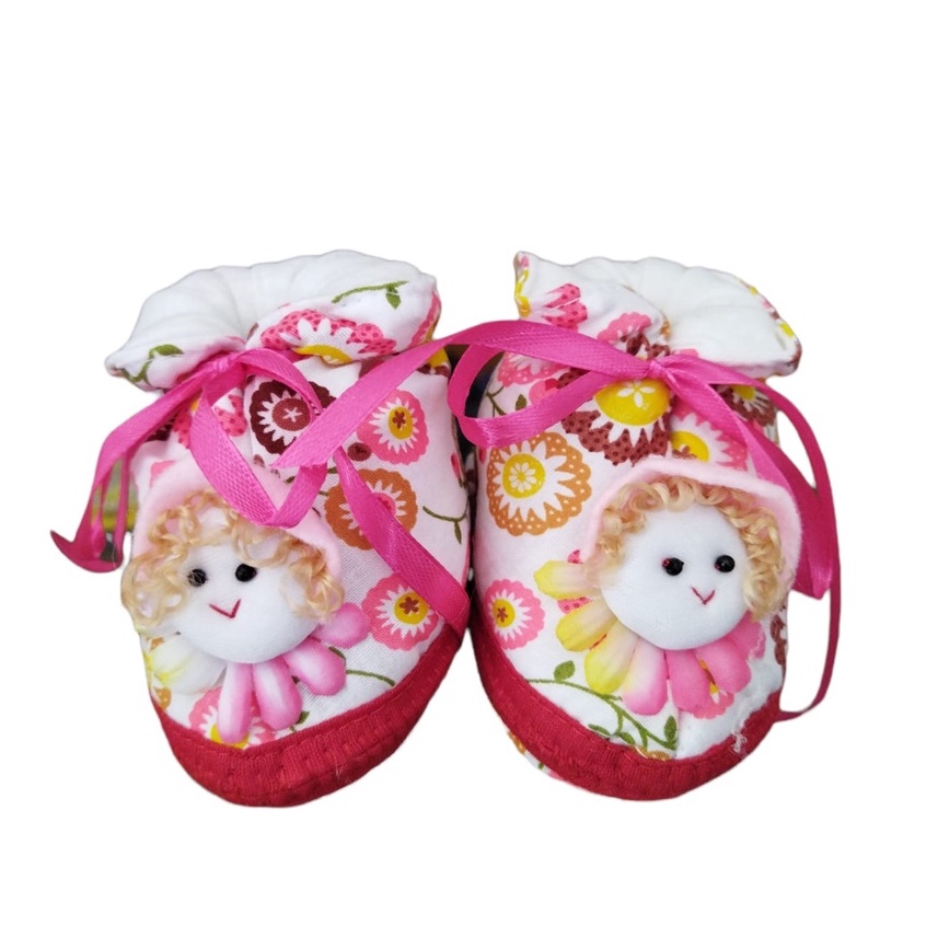 Boboko Prewalker Boneka Newborn BORA Tali Serut Pita Sepatu Bayi Empuk 0 sd 3 Bulan