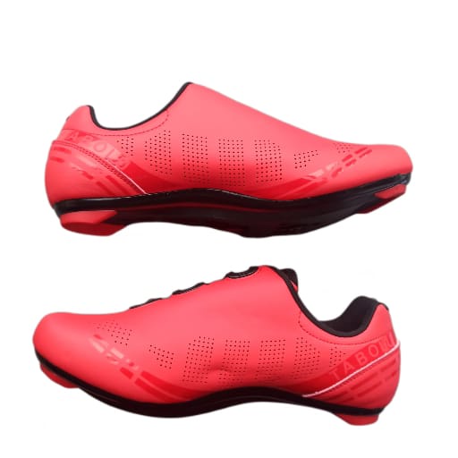 SPEED Sepatu Cleat sepeda Roadbike Road Bike model LOOK SPD - MERAH DOFF