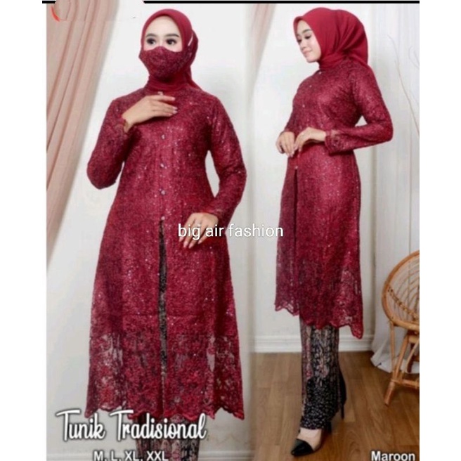 KEBAYA MODERN KEBAYA TUNIK TILLE SPIDER  KEBAYA TUNIK BUSUI  KEBAYA TRADISIONAL BY BA