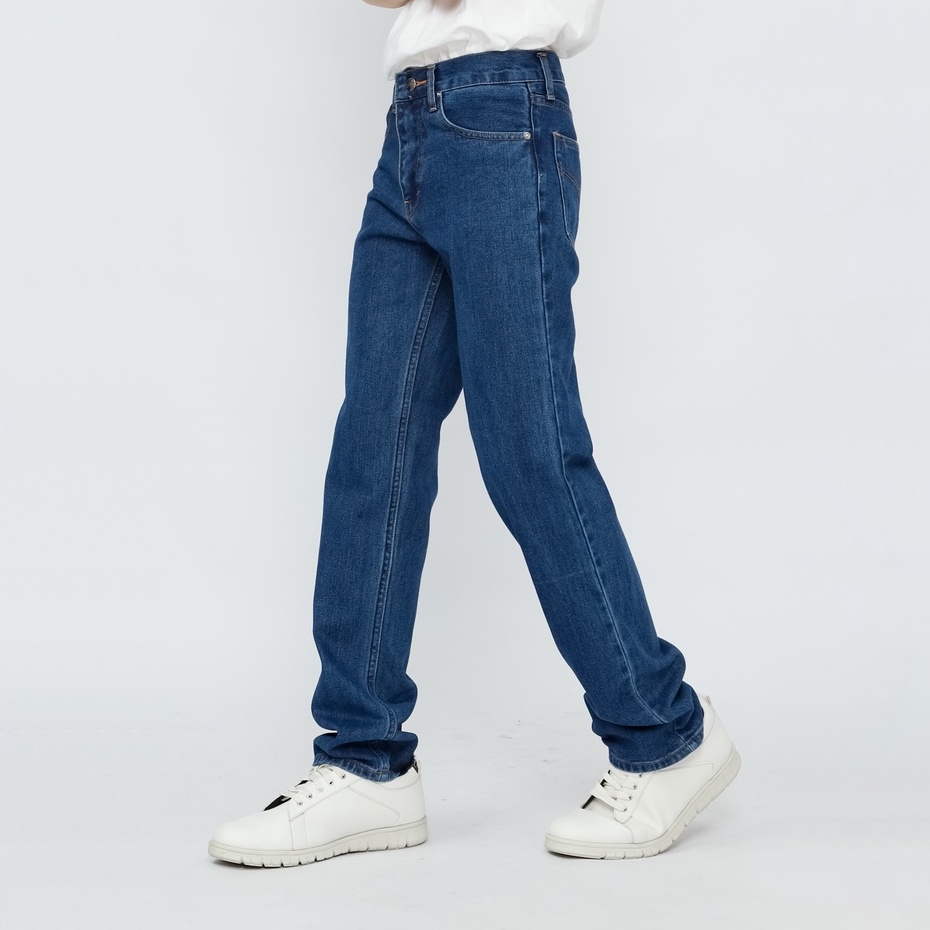 Fathco - Celana Jeans Reguler Basic Blue Wash