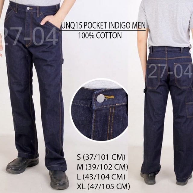 Branded Uniqlo Pocket Indigo Men