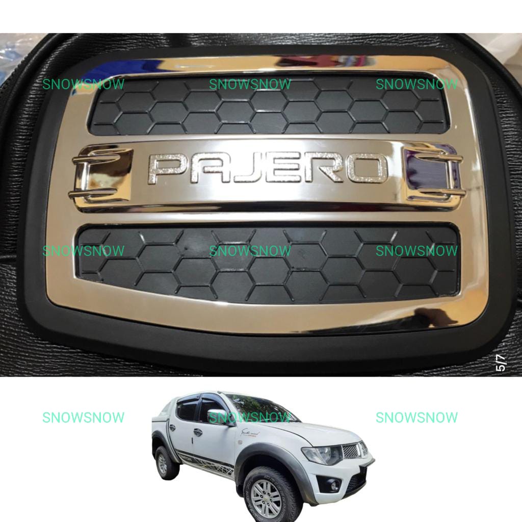 Tank Cover Pajero Sport 2008 2010 2015 Luxury Hitam Putih