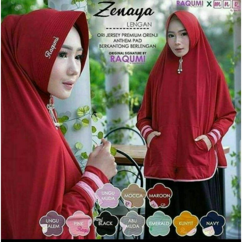 hijab lengan saku cantika