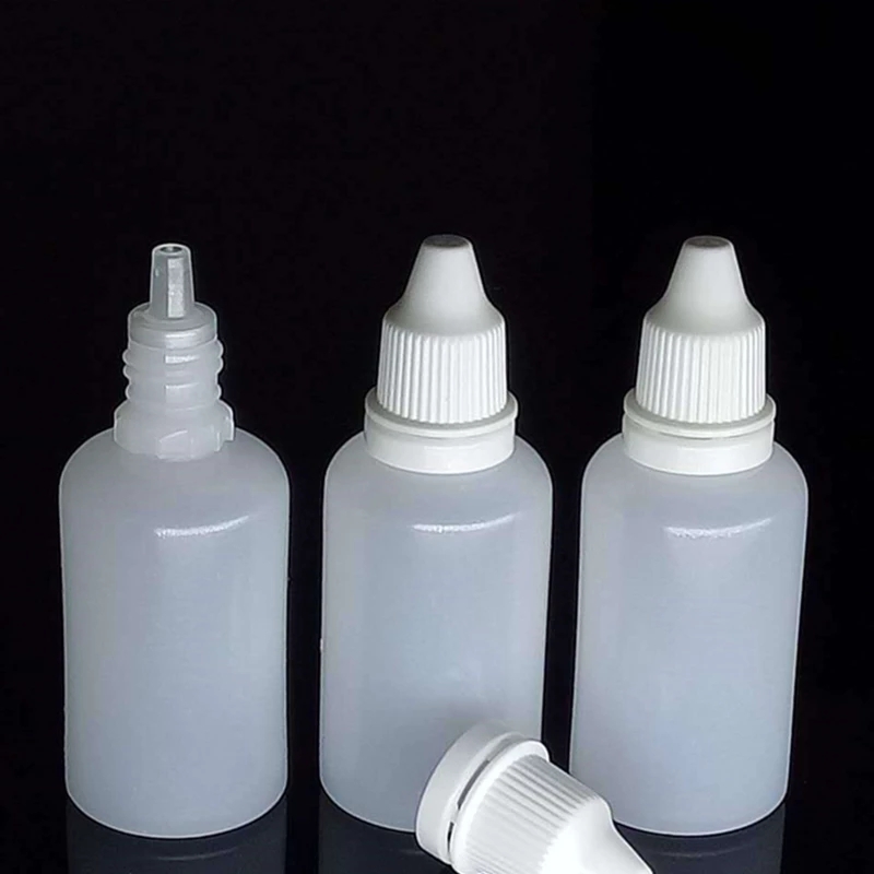 5/10/15/20/30/50/100ML Empty Plastic Eye Drop Bottle / Squeezable Dropper Bottles Drop Container