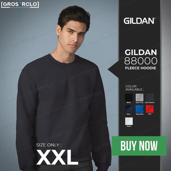 Gildan Sweater Crewneck Heavy Blend 88000 Original Murah 20S Xxl .Aruansy.Olshop