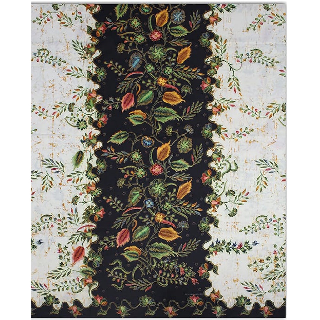 Sarung Batik Wanita Batik Pekalongan dasar Putih Putri Madura-Motif 54 Hitam