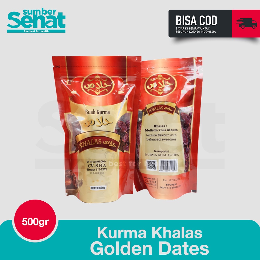 

Kurma Khalas Golden Dates 500gr Kurma Kholas Holas Best Quality Oleh Oleh Haji Umroh