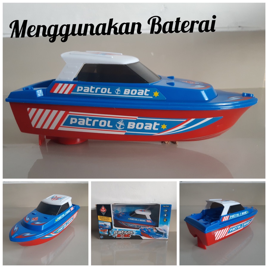 MAINAN FIRE RESCUE BOAT - PERAHU PEMADAM KEBAKARAN BISA SEMPROT AIR ANAK EDUKATIF