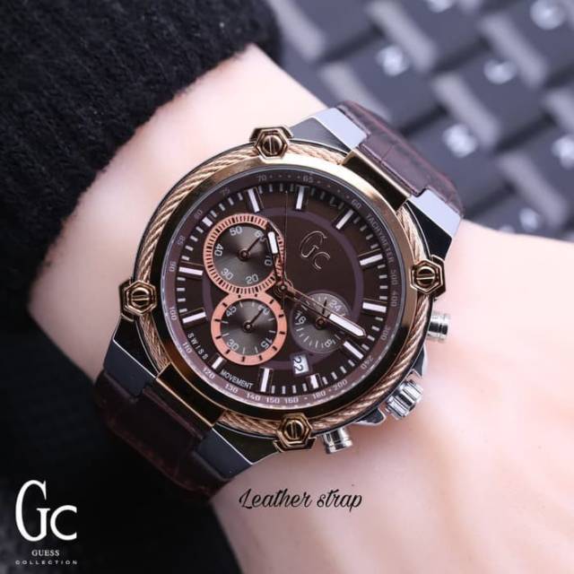 Jam Tangan Pria GC New Chrono Tanggal Aktif