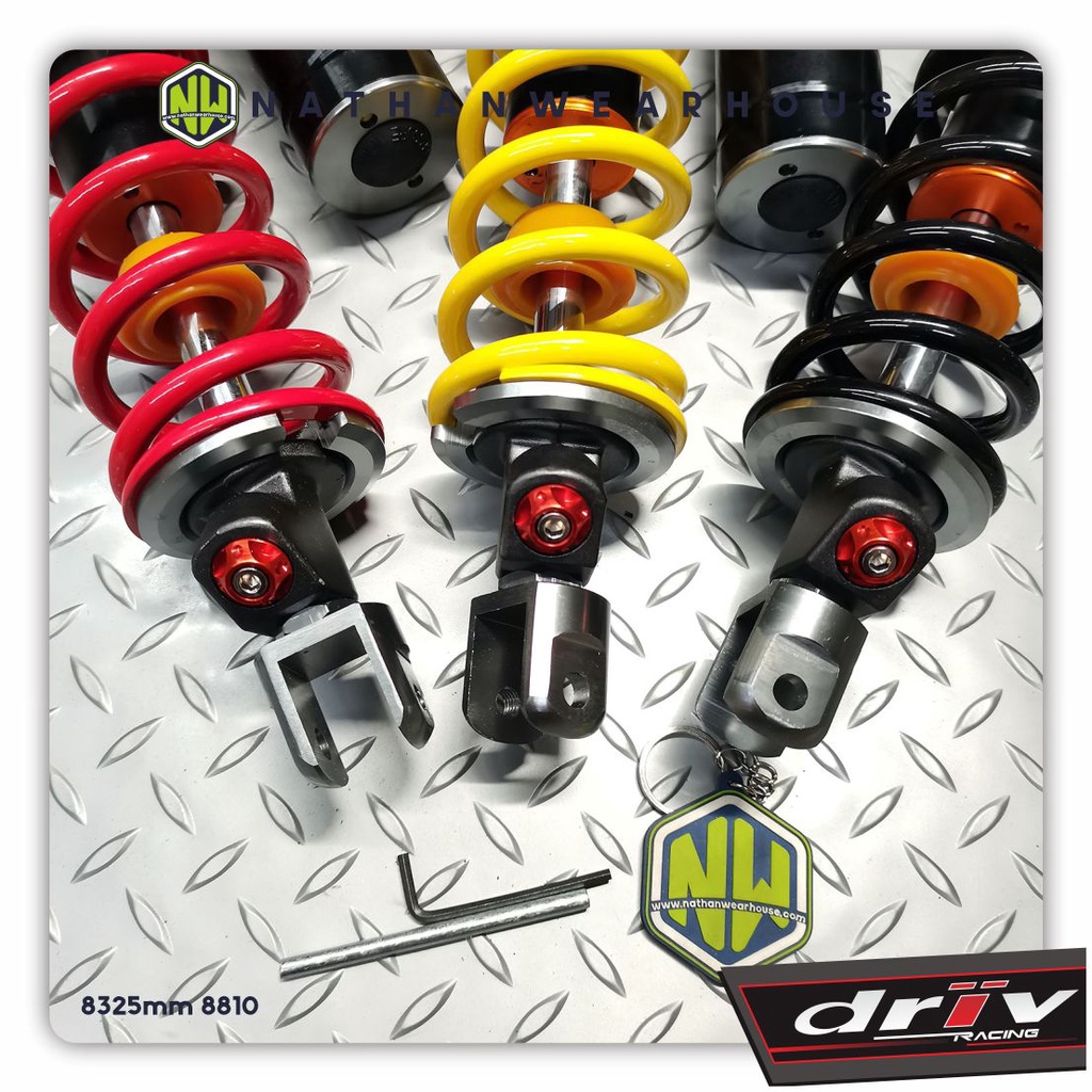 shockbreaker shock tabung belakang DRIV model wp mio J m3 beat fi soul gt scoopy vario 305mm 325mm