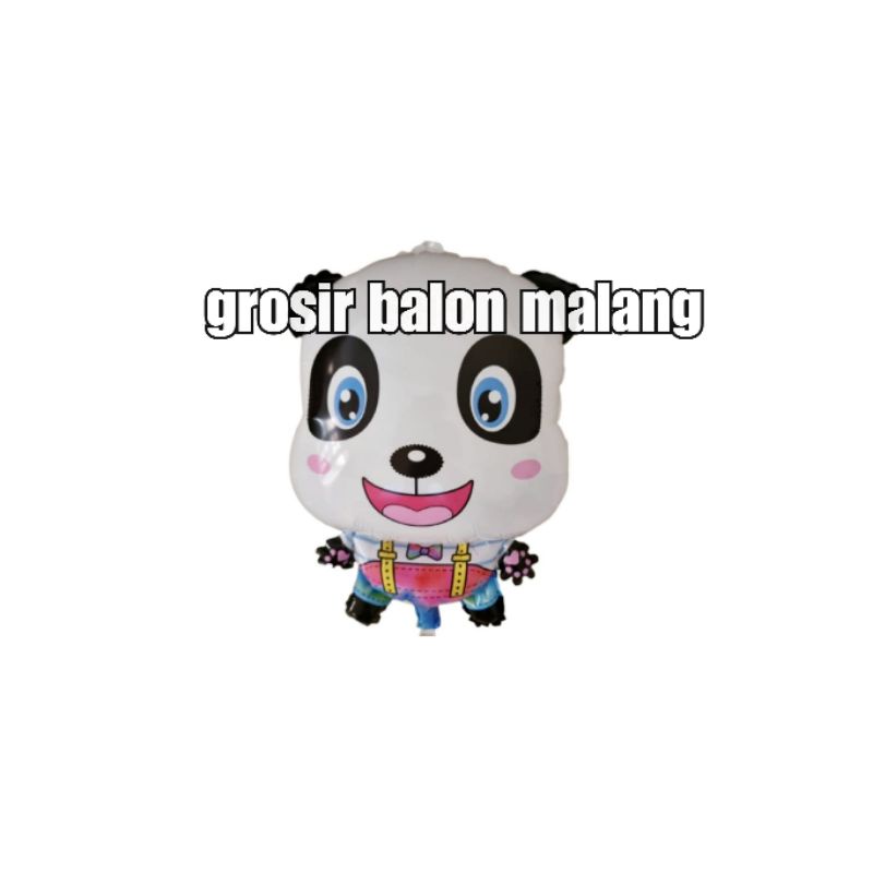 balon foil hewan animal panda kecil new