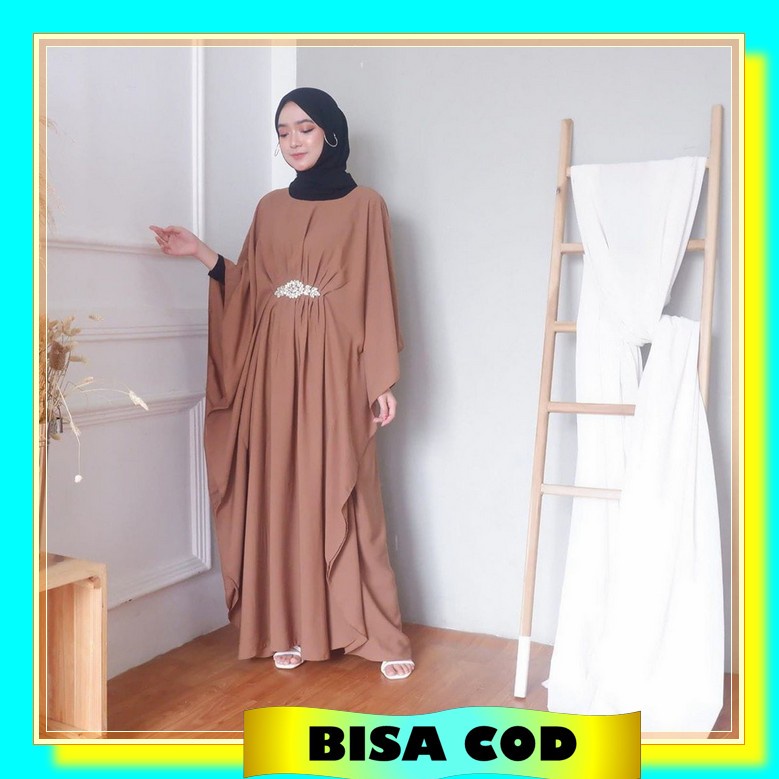 Baju Gamis Kaftan Cewek Muslimah Murah Kekinian Baju Games Perempuan Terbaru 2022 Elegan Ghamis Mode