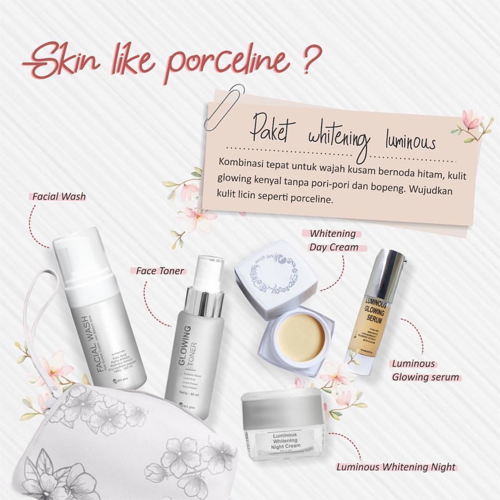 MS GLOW LUMINOUS SERIES ORIGINAL BPOM BY CANTIKSKINCARE - PAKET LUMINOS