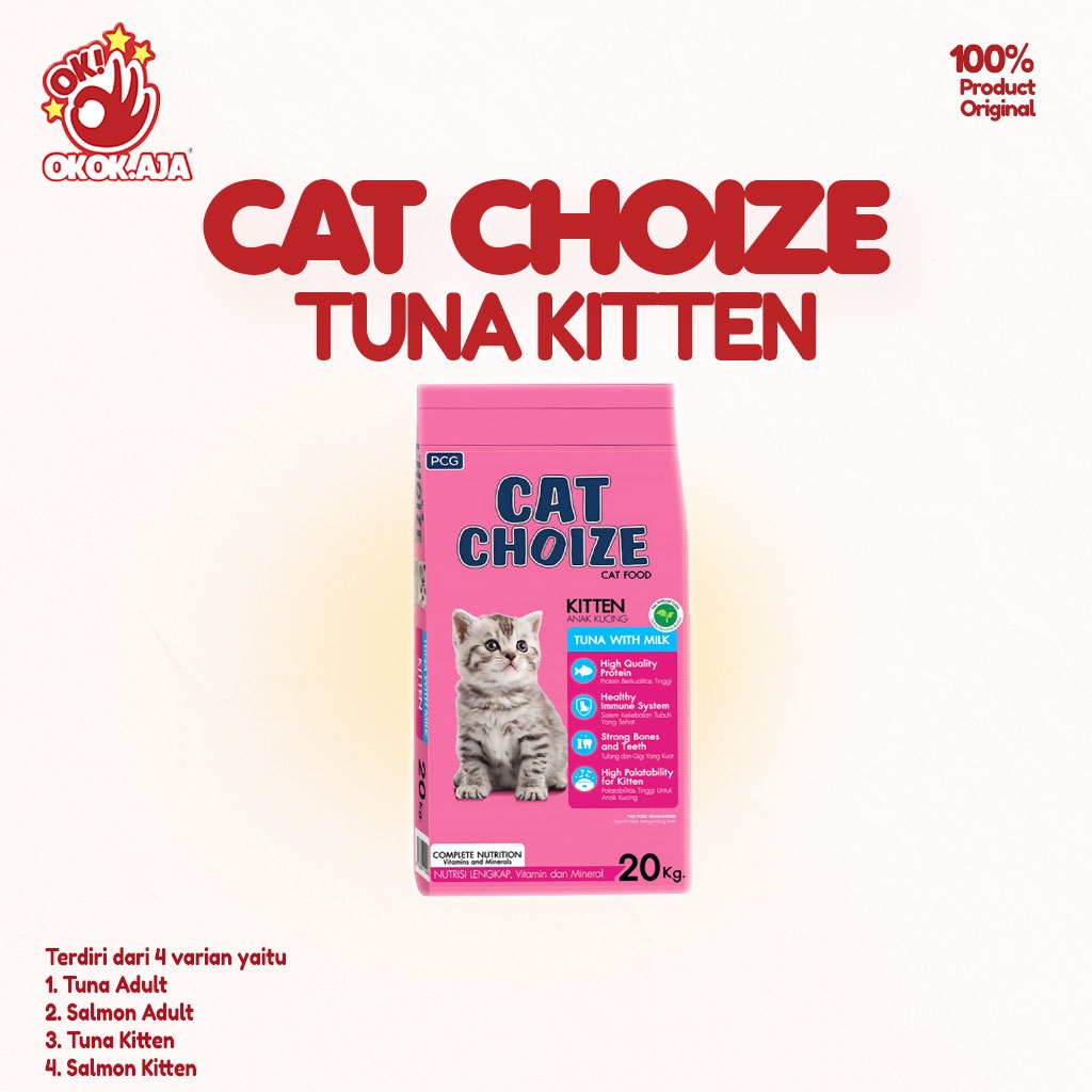 Makanan Kucing kering premium murah CAT CHOIZE 20kg untuk Adult dan Kitten khusus GRAB GOSEND