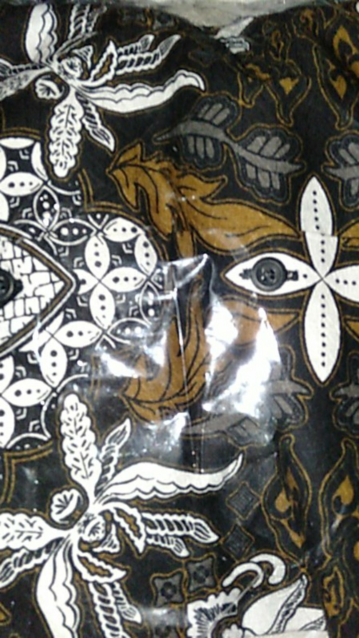 Manzone Kemeja Batik Pria Lengan Panjang Modern Fit Adiwangsa 4-bestbuy-brown