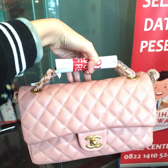 Chanel ori vip gift bag pink