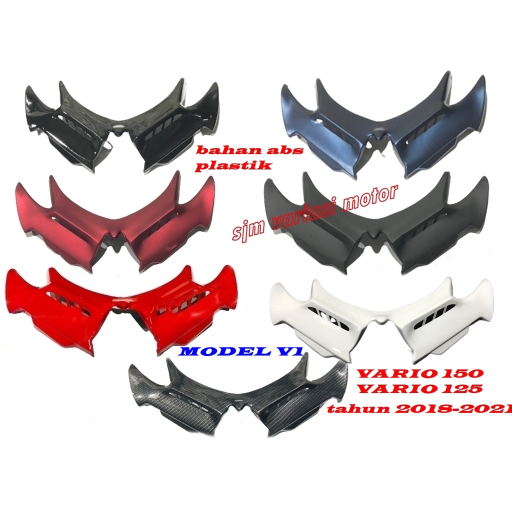 WINGLET VARIO 150-VARIO 125 NEW TAHUN 2018-2021 BAHAN ABS PLASTIK WINGLET ALL NEW HONDA ESP F1 NEW 150 125 TAHUN 2018-2021