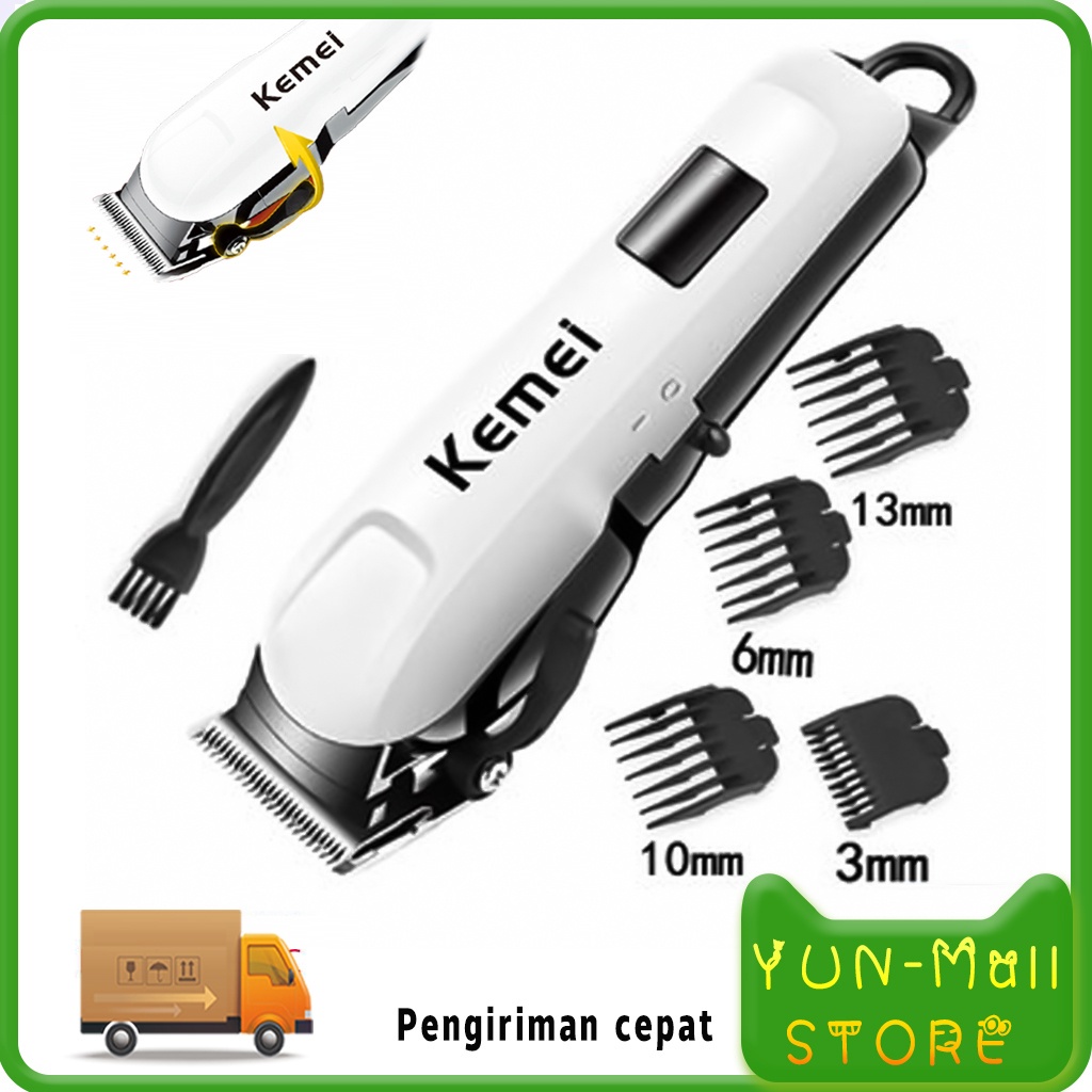 【COD+Dalam stok+Pengiriman Cepat】YUN Mall Hair Clipper Kemei KM-809A Alat Mesin Cukur Rambut