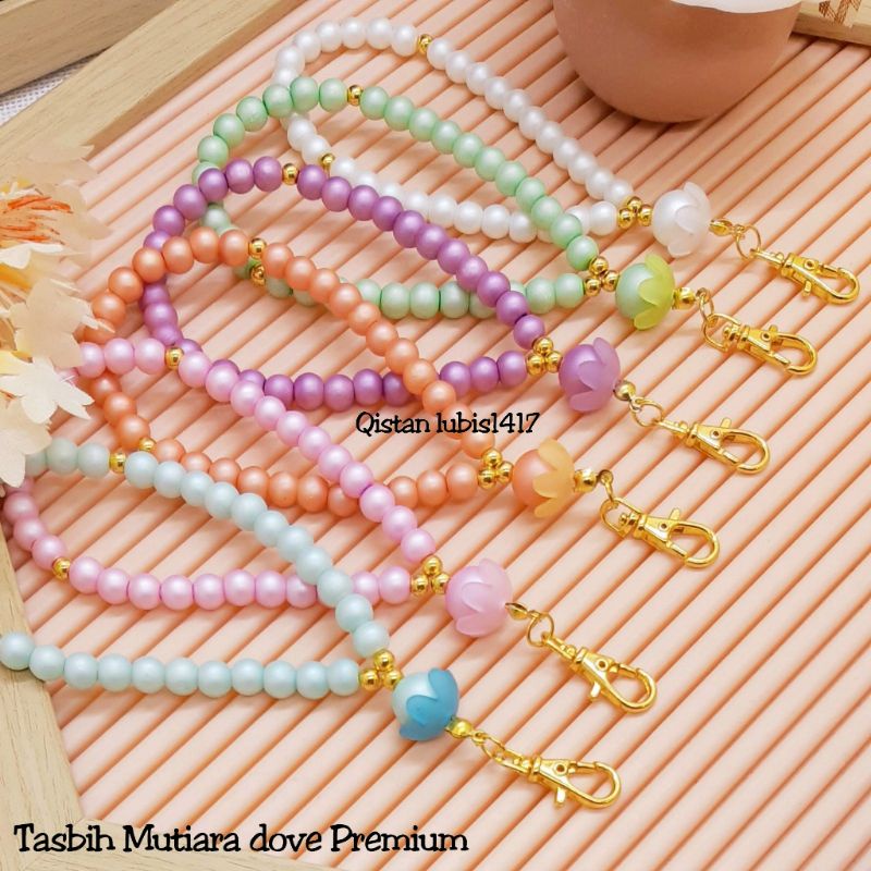 Tasbih Mutiara Dove Premium Free Ziplok