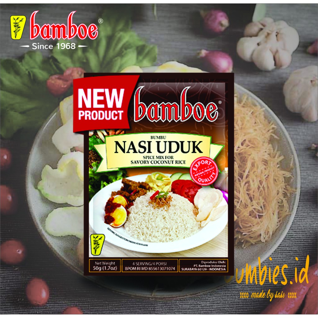 New Product Bamboe Nasi Uduk Kemasan 50gram Masakan Instan