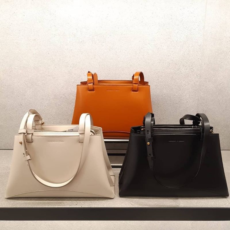 Tas wanita tas CK Double Handle Trapeze Tote  1108