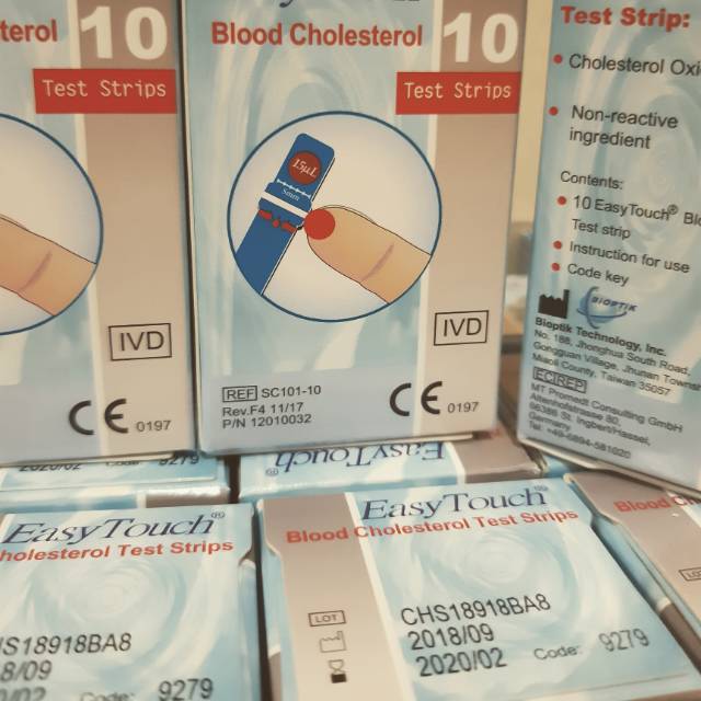 Strip kolesterol cholesterol easy touch easytouch | Shopee Indonesia