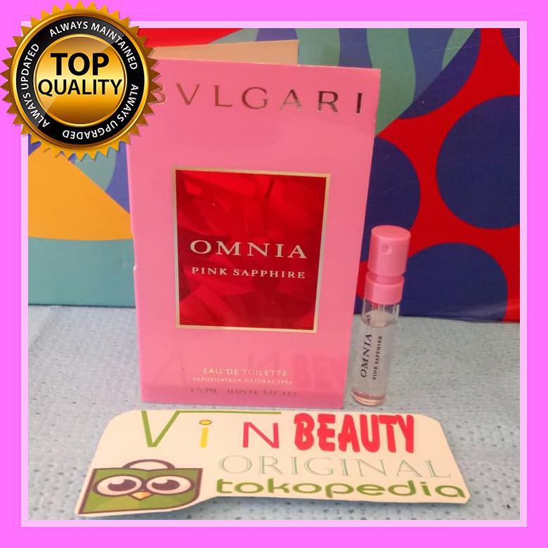 Best Product Vial Parfum OriginaL Bvlgari Omnia Pink Sapphire EDT For Women Murah STOK TERBATAS