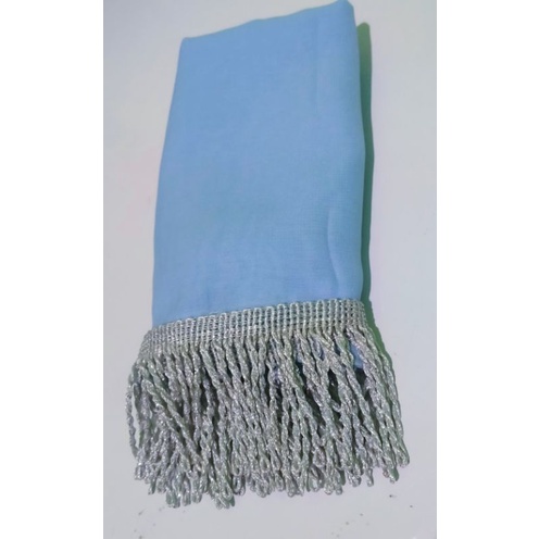 Sampur Tari Panjang 3Meter (Lebar 50-60cm)-Biru Muda