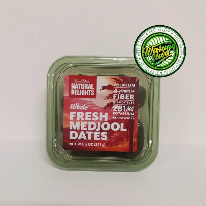 

Kurma natural delights whole fresh medjool dates 227gr
