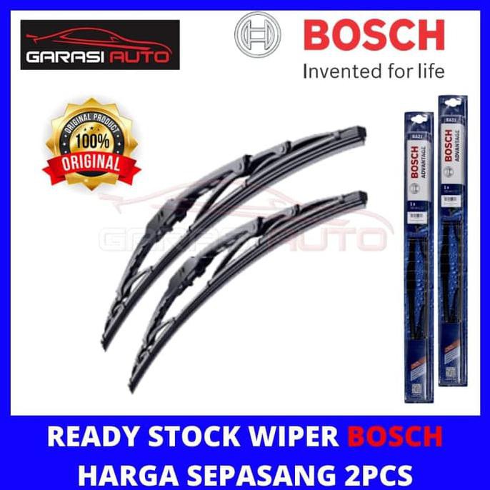 Wiper Karet Kaca Depan Avanza Veloz Original Bosch Advantage 2pcs