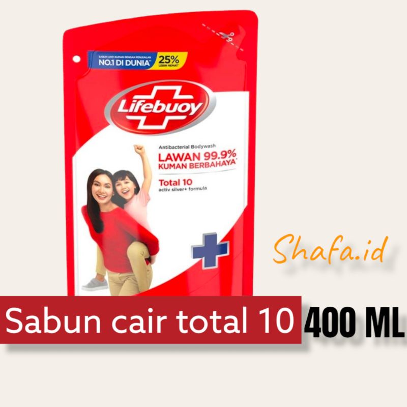 LIFEBUOY SABUN CAIR TOTAL 10 400 ML