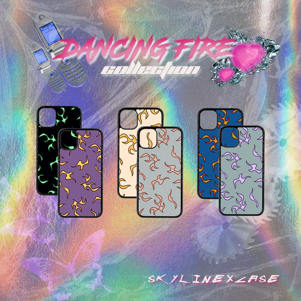 CASE AESTHETIC IPHONE - DANCING FIRE (MOTIF API)