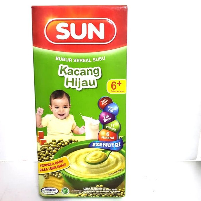 SUN BUBUR KACANG HIJAU 120GR 6+ BOX / 138886