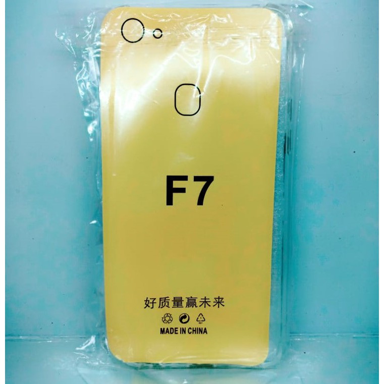 Soft Case Anti Crack Bening Oppo F7 Transparan
