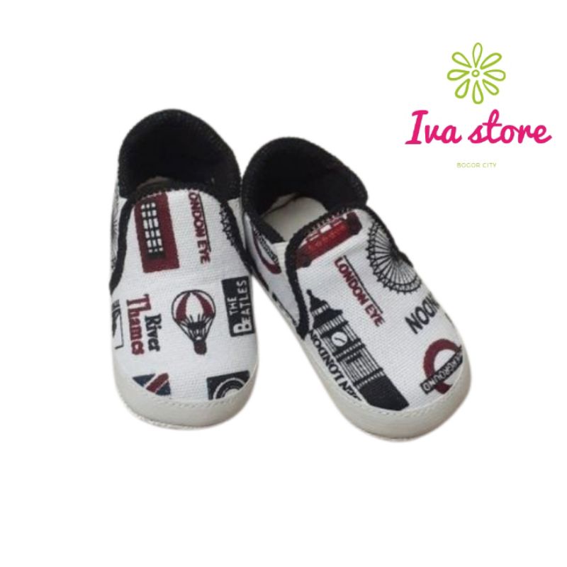 Sepatu Bayi 2- 12 bulan  pre walker london lucu  murah free bungkus kado