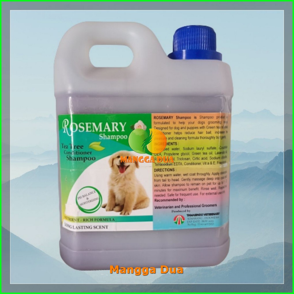 ROSEMARY DOG 1L 1LITER 1000ML ORIGINAL EXPIRED TERPANJANG SHAMPOO ANJING DOG MELEMBUTKAN MENGEMBANGK