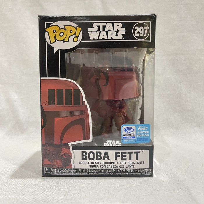 FIGURE POP STAR WARS 297 BOBA FETT RED FUNKO