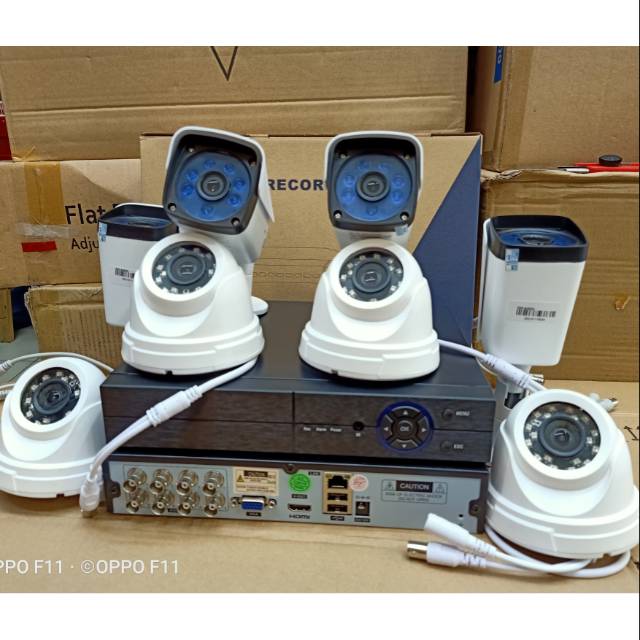 Paket Camera Cctv 8ch 2mp 1080p komplit tgl pasang kualitas Full HD murah