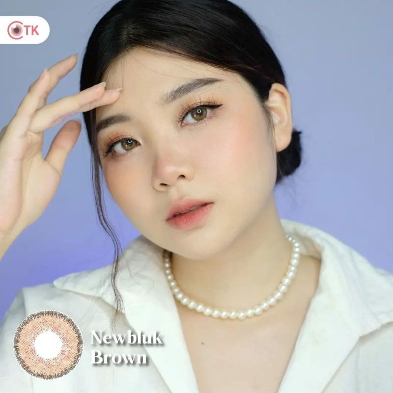 Softlens NEWBLUK 15 mm BROWN MINUS -0.50 S.D -6.00  Softlen Soflen Warna NEW BLUK